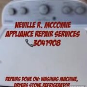 Neville R. McComie appliance repair services