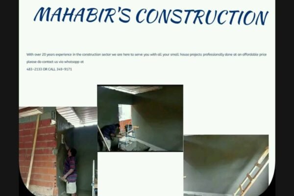 Mahabir’s Construction Services